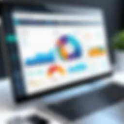 Overview of a free billing system dashboard displaying various features