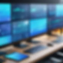 A digital marketplace interface showcasing various vendor products