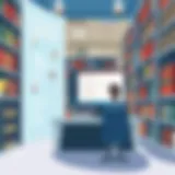 A digital library showcasing a variety of knowledge sources