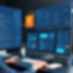Visual representation of work order management systems features