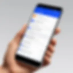 User interface of the Indeed app showcasing job listings.