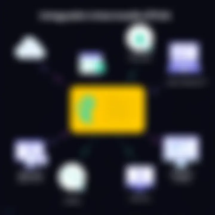 Diagram showing integration with existing software systems