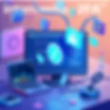 Visual representation of Intermedia 2FA with digital elements