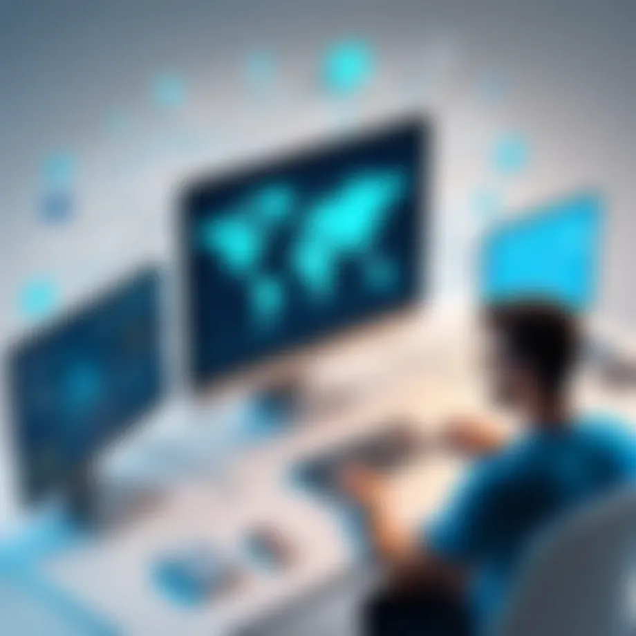 A visual representation of internet connectivity issues