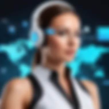 An illustration showcasing future trends in IVR technology and its potential evolution.
