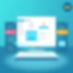 Visualization of Microworks Prism's user interface highlighting customization options