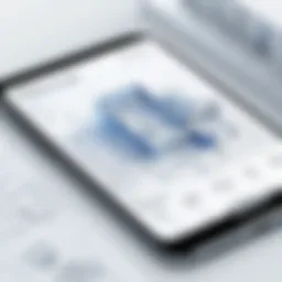 Architectural design interface on mobile app