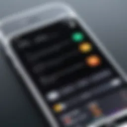 A close-up view of an iOS device showcasing an OCR app interface