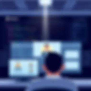 Interactive User Interface of Webinar Platform User interface of a popular webinar platform with interactive features