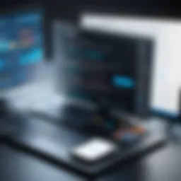 Visual representation of origination software functionalities