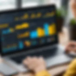 User interface of Power BI for Mac showcasing analytical dashboard