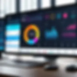 Visual representation of a sales tracking dashboard displaying metrics and analytics.
