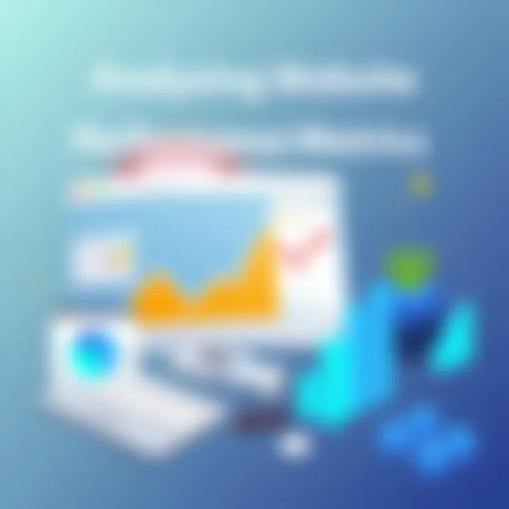 Visual representation of website performance metrics