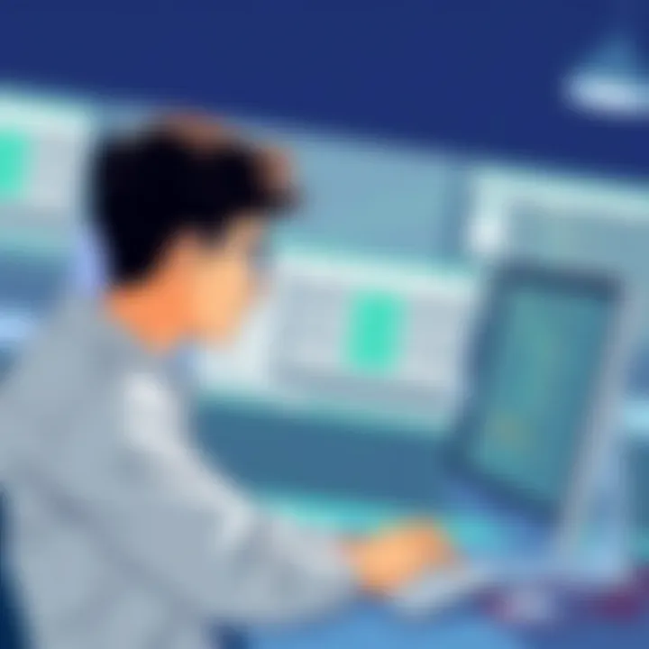 Engaged User Utilizing Site Planning Solutions Mac user utilizing site plan software