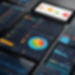 Digital management dashboard showcasing restaurant analytics