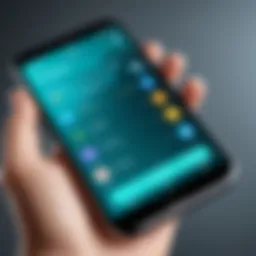 User interface of a popular calling app