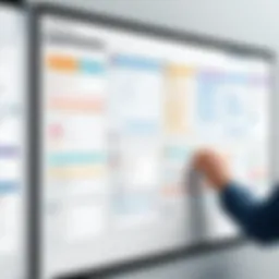 Visual representation of a collaborative Scrum board