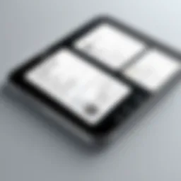 Showcasing a digital business card on a smartphone