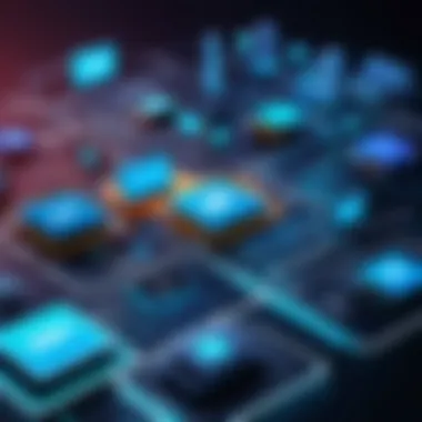 Illustration depicting API integration with various software tools