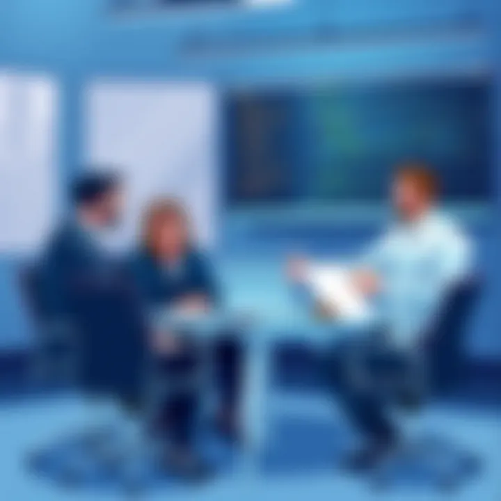 Collaboration in E-commerce Strategy A collaborative meeting between business representatives discussing e-commerce strategies