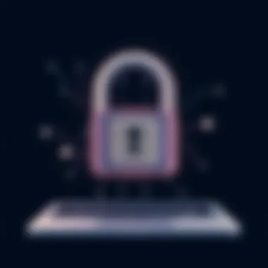 Security Features of Faxcomanywhere A digital lock symbolizing enhanced security in faxing
