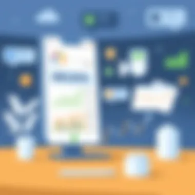 Financial management overview using a bookkeeping app