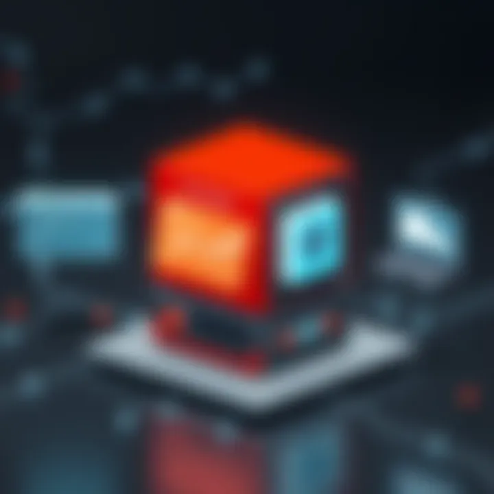 Illustration of FortiGate security features architecture