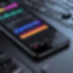 A user interface of a popular audio editing app on iPhone