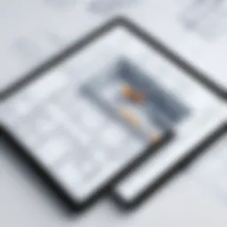 User interface of a construction design app showcasing a project layout