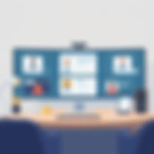 A digital interface showcasing multiple meeting platforms