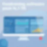 Visual representation of fundraising software dashboard