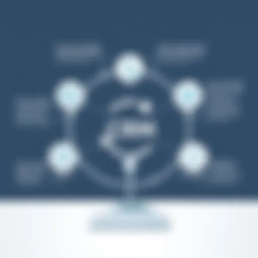 Visual representation of Franchise CRM functionalities
