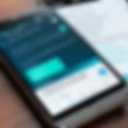 Smartphone displaying a text message reminder for a medical appointment
