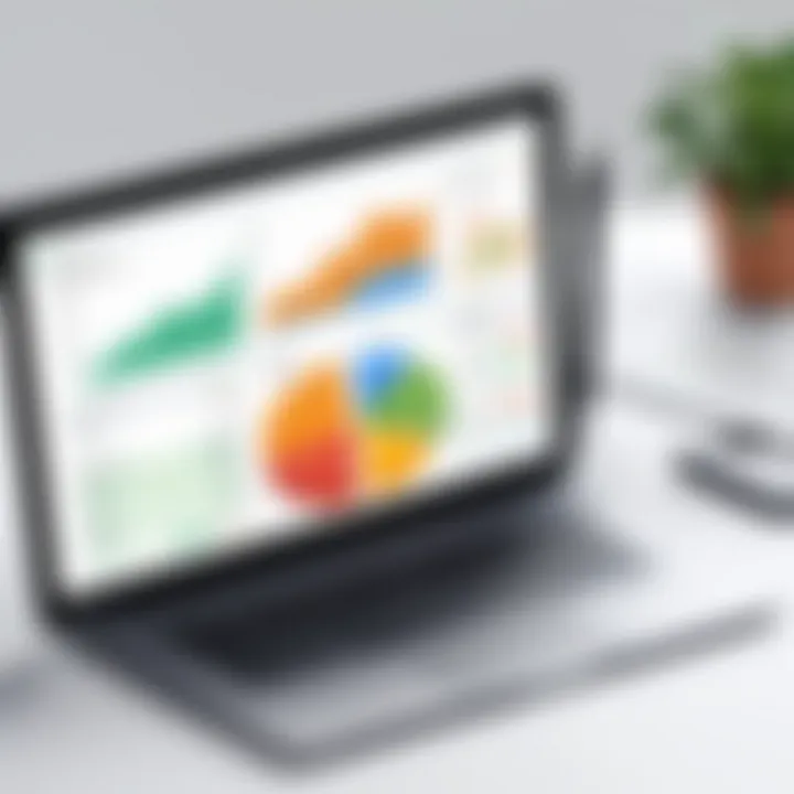 Graph illustrating financial insights from itemized expenses in QuickBooks
