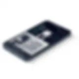 Mobile device showcasing an OCR application interface.