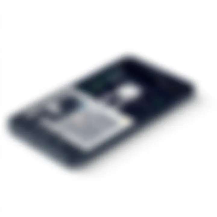 Mobile device showcasing an OCR application interface.