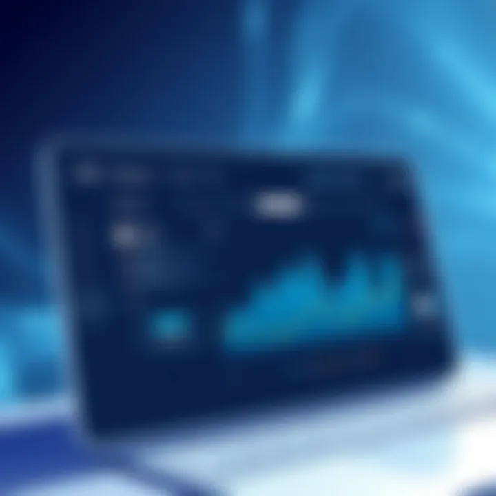 A visual representation of WaveApps dashboard illustrating financial analytics