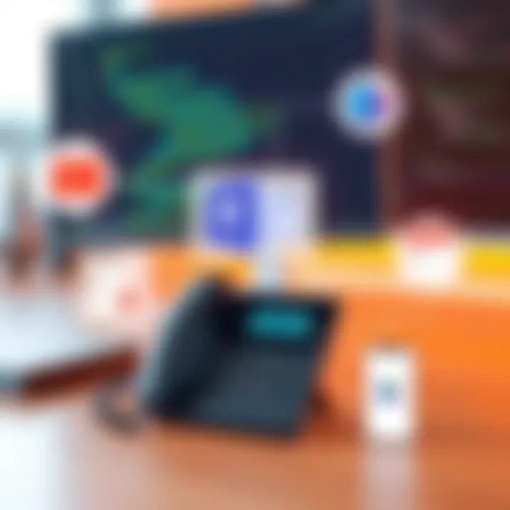 Integration with Existing Communication Systems A visual representation of the integration process between MS Teams softphone and existing communication systems