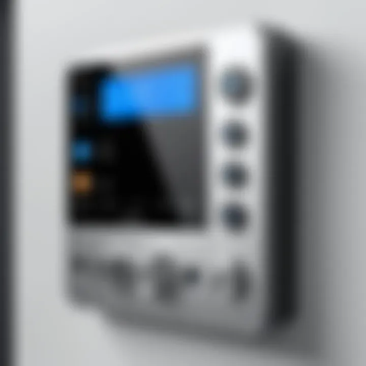 A sleek intercom system showcasing modern design