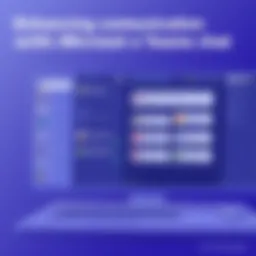 Microsoft Teams interface showcasing chat functionality