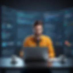 A user engaged in software testing with a focused expression, showcasing the importance of user feedback.