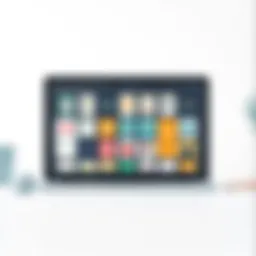 Creative design software interface showcasing greeting card templates