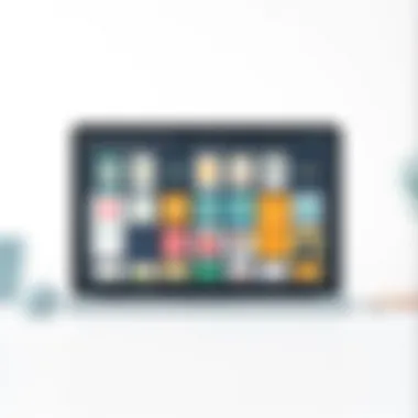 Creative design software interface showcasing greeting card templates