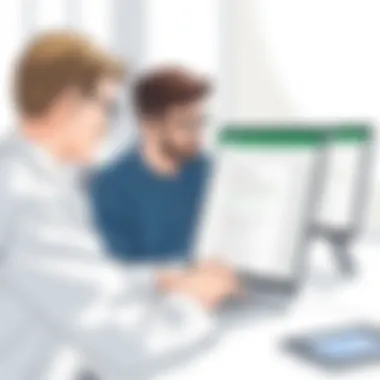 User collaborating on a document using Google Docs