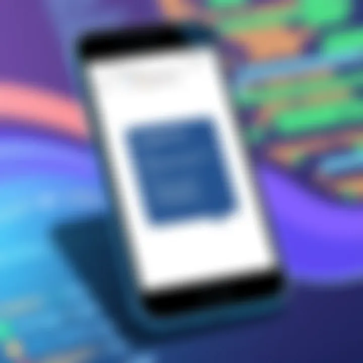 Smartphone displaying Google Docs interface