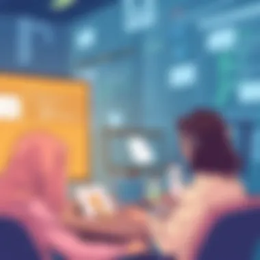 Business users engaging with Mimecast solutions