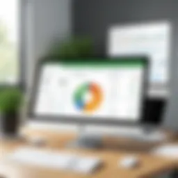 Visual representation of QuickBooks dashboard focusing on expenses