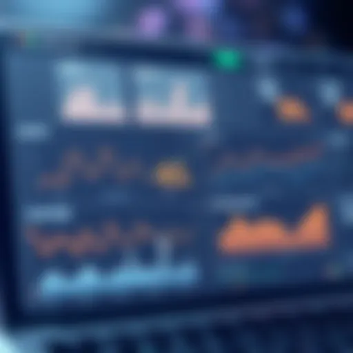 Data analytics dashboard showcasing user engagement metrics