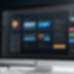 Elegant interface of photo editing software showcasing template options