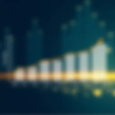 Graph showcasing financial performance improvements